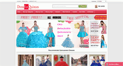 Desktop Screenshot of dressforquinces.com
